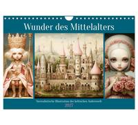 Calendar 2027 · US Version · Miracles of the Middle Ages. Surrealistic illustrat