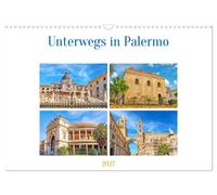 Calendar 2027 · US Version · On the road in Palermo (Wall Calendar 2027 17" × 12
