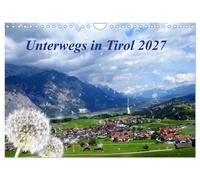 Calendar 2027 · US Version · On the road in Tyrol (Wall Calendar 2027 12" × 8" l