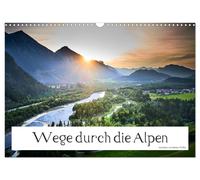 Calendar 2027 · US Version · Paths through the Alps (Wall Calendar 2027 17" × 12