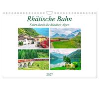 Calendar 2027 · US Version · Rhaetian Railway - Ride through the Grisons Alps (W