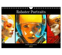 Calendar 2027 · US Version · Robot Portraits. Future and visions (Wall Calendar