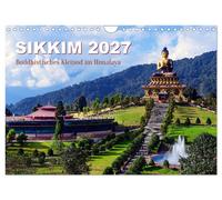 Calendar 2027 · US Version · Sikkim - Buddhist gem in the Himalayas (Wall Calend