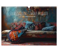 Calendar 2027 · US Version · Six Strings, Twelve Months - The Guitar Calendar (W