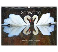 Calendar 2027 · US Version · Swans, love for eternity (Wall Calendar 2027 17" ×