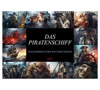 Calendar 2027 · US Version · The Pirate Ship - Welcome to the World of Ghosts (W