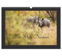 Calendar 2027 · US Version · The White Rhino (Wall Calendar 2027 17" × 12" lands
