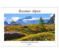 Calendar 2027 · US Version · Ticino Alps - High above the Bavona Valley (Wall Ca