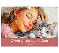Calendar 2027 · US Version · Togetherness in colors. Cats and people in harmony