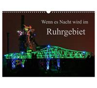 Calendar 2027 · US Version · When night falls in the Ruhr (Wall Calendar 2027 17
