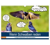 Calendar 2027 · US Version · When swallows talk (Wall Calendar 2027 17" × 12" la