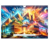 Calendar 2027 · US Version · Wonders of the world: ancient and new: Visualized b