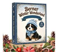 Calendar Advent 2D 2026 Decorative, Advent Cute Dog Ornaments | Tree Decor Toys Countdown Calendar for Home Living Room Shelf Desk Tree Wall Party Women Men Friends