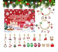 Calendar Advent Charm, Calendar Advent 2025 Girls Bracelet, 24-Days Countdown Jewelry Making For Kids Teens Girls Adults Vacation Holiday