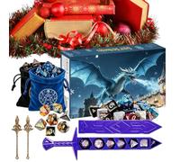 Calendar Advent Dice Box - mmystery Collection, 24 Day Christmas Countdown