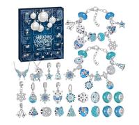 Calendar Advent For Girls, Christmas Teen Calendar Advent Charm Kit, 24 Days 2025 Bracelets Kit For Holiday Birthday Valentines Party Daily Banquet Dating Special Occasion