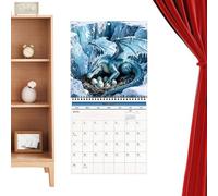 Calendar Dragon Spiral Bind Monthly Thick Paper Home home decor office
