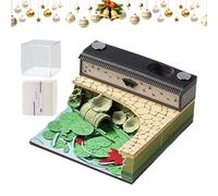 Calendar Memo Pad - 3D Paper Notes, 2026 Tear Off Calendar | Practical Planning Function, Decorative Desk Organizer, Stationery Supplies Category, Ideal for Office Home Study School, 8x8x4cm