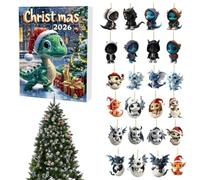 Calendar Ornament - 2D Acrylic Oriental Animal Countdown Dragon Tree Decor