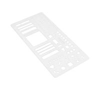 Calendar Stencils For Planners, Ruler Accessories For Drawing Banners Lettering Dotted Lists| Habit Tracker Stamps Crafts Scrapbook Diary Planning, Flexible Planner Stencil Templates,