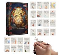 Calendari 'avvento 2025 con versi biblici, calendari 'avvento della Natività 2025, decorazione con ciondolo per presepe - figure per conto alla rovescia natalizio 24 giorni, per credenti