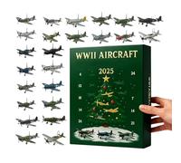 Calendari 'avvento 'aeromobile 2025, Calendario Del Conto Alla Rovescia Natale Con 24 Uccelli Da Guerra, Ornamenti Per Alberi Di Natale In Aereo Acrilico Per Ragazzo, Uomini