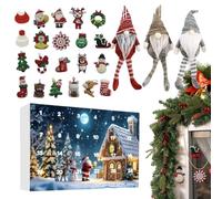 Calendari 'Avvento | Calendario 'Avvento Gnome 24 Giorni | Festive Giocattolo per Attività a Casa Festa Natale | Bambino Ragazzo Ragazza