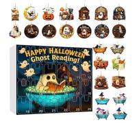 Calendari 'Avvento di Halloween 2025 | Ghost Bubble Bath Halloween Countdown Calendar | Calendari 'avvento Halloweens con Figure fantasma | Calendario conto alla rovescia Figure Halloweens