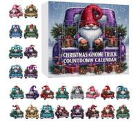 Calendari Avvento Natale - Calendario 'Avvento 2025 Con 24 Ciondoli Natalizi 2D Per Auto - Decorazione Festa Regalo Per Collezionisti Bambini Adulti Interno Esterno Muro Cortile Porta