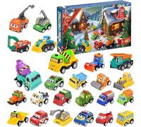 Calendari 'Avvento Pull Back Cars 2025 Per Bambini | Calendario Del Conto Alla Rovescia Di Natale 2025 Con Le Macchinine Giocattolo Di 24 Giorni | Regalo Di Natale Con Macchinina Per I Bambini