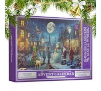 Calendari 'Avvento Puzzle,1008 Pezzi Calendario 'Avvento Natalizio | Ornamento Giocattolo Cartone Animato Con 24 Giorni Decorazione Per Famiglia Ragazzi,Giocattolo Cartone Animato Per Bambini