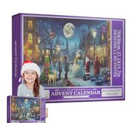 Calendari 'Avvento Puzzle,1008 Pezzi Giocattoli Figure Calendari,Ornamento Giocattolo Cartone Animato Con 24 Giorni Decorazione Per Famiglia Ragazzi - Giocattolo Cartone Animato Per Bambini