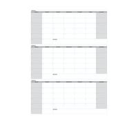 Calendari Cancellanti A Secco - Planner Lavagna Bianca Di 3 Con Marcatori | Organizzatore Di Pianificatori Scuola | Organizzatore Da Parete Forniture Per Scuola Riutilizzabili Per Bu