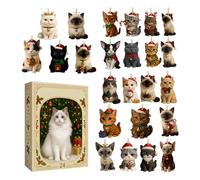 Calendari d-ell'Avvento Per Gatti 2025 - Calendario d-ell'Avvento Di 24 Giorni Con Ciondolo A Forma Di Gatto, Decorazioni Per L'albero Di Natale, Perfetti Calendaridell'Avvento Per Amanti Dei Gatti