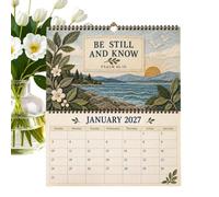 Calendari Da Parete 2027 Da Gennaio A Dicembre Con Salmi Pianificatore | Calendario Salmi 2027 per Lavoro, Appartamento, Dormitorio, Hotel, Aula, Sala Preghiera, Casa
