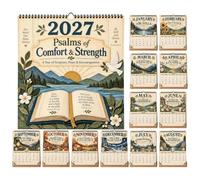 Calendari Da Parete 2027 Gennaio A Dicembre Agenda Dei Salmi Pianificatore | Calendari 12 per Pianificazione Per Viaggi Lavoro Appartamento Dormitorio Hotel Aula Sala Di Preghiera