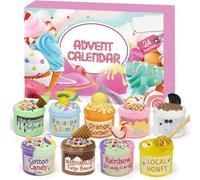 Calendari Del'Avvento Slime 2025, Calendario Del'Avvento Natalizio Slime Burro 24 Giorni, Calendari Del'Avventos Kit Slimes Soffice, Calendario Del'Avventos Kit Slimes Morbido, Per Bambine E Bambini