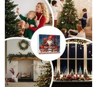 Calendari Dell'Avvento Di Natale | 24 Giorni Ciondolo Auto Santa In Acrilico 2D Avvento 2025 | Conto Alla Rovescia Affascinante Festivo Per Giardino Festa Finestra Camino Camera Da Letto Albero