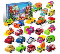 Calendari dell'avvento di Natale per bambini 24 giorni Surprise Cars Avvent Calendario di Natale Regali per festività natalizi, calendario per ragazzi