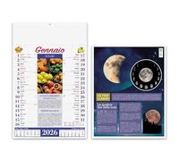 Calendari Parete 2026 - Calendario Lunare mensile - cm 30x47 - personalizzati con tuo logo - Collezione 2026-100 pezzi - regalo per cliente pubblicita'