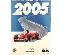 Calendario 2005 con 12 immagine dei campioni di F. 1. misura 34 X 49