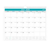 Calendario 2019, calendario mensile da parete 2019 con data giuliana, carta spessa, perfetto per organizzare e pianificare, agenda annuale 2019 + panoramica annuale, 20,9 x 38,1 cm, rilegatura a