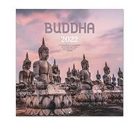 Calendario 2022 da Muro The Buddha - 12 mesi + 4 in omaggio, 30x30 cm, FSC® - ideale come calendario 2022 da parete, calendario ufficio 2022, calendario famiglia 2022