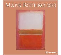 Calendario 2023 da muro Mark Rothko, 12 mesi, 30 x 30 cm (30 x 60 cm aperto)