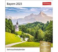 Calendario 2023 del Bayern Desiderio un viaggio attraverso l'idillio rurale. 53 cartoline in un piccolo calendario da mettere o appendere Baviera: calendario settimanale con 53 cartoline
