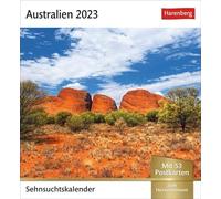 Calendario 2023 dell'Australia Desiderio Calendario 2023 Piccolo Calendario con Feeling: 53 cartoline con foto del paesaggio australiano in un calendario da tavolo.: Calendario settimanale con 53