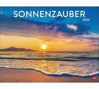 Calendario 2024 con foto da sogno di albe e tramonti. Incantevole calendario da parete per un tocco decorativo.