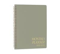 Calendario 2025-2026, agenda mensile portatile e libro di calendario, agenda con lista di controllo delle attività, per casa, scuola, cucina, scrivania, viaggio