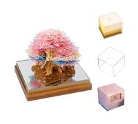 Calendario 2025, Calendario 3D 2025, Scultura di carta Casa sull'albero Calendario 3D, Calendario tridimensionale Silhouette, Scultura di carta, Note da scrivania per ufficio