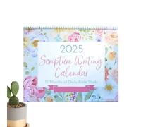 Calendario 2025 da parete, calendario giornaliero della Bibbia, calendario mensile con scritte e calendario familiare natalizio con blocchi grandi, pianificatore di decorazione per la casa per la